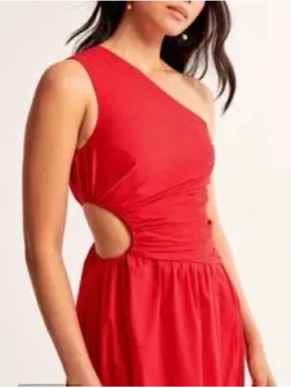 NWT Abercrombie One Shoulder Maxi Dress ❤️ - Picture 4 of 13